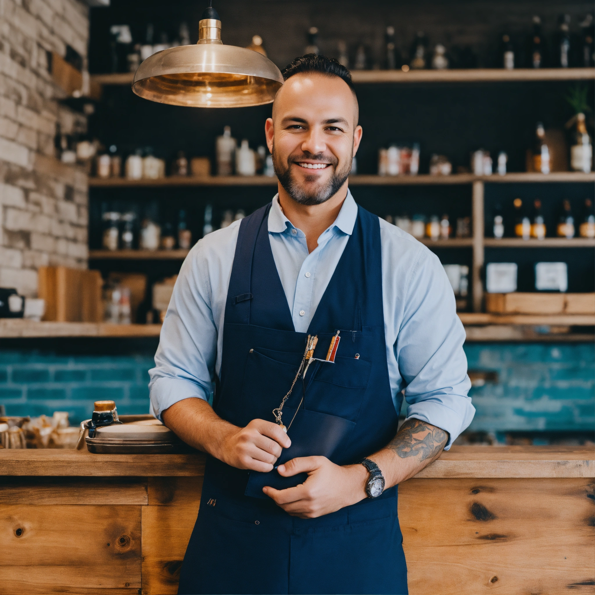 Barista bei der Arbeit